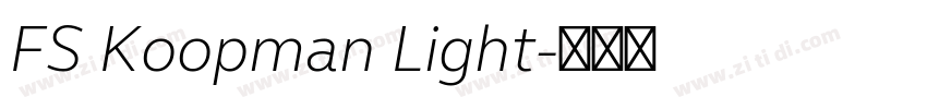 FS Koopman Light字体转换